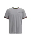 Gucci Cotton Jersey T-shirt With Embroidery In Gray