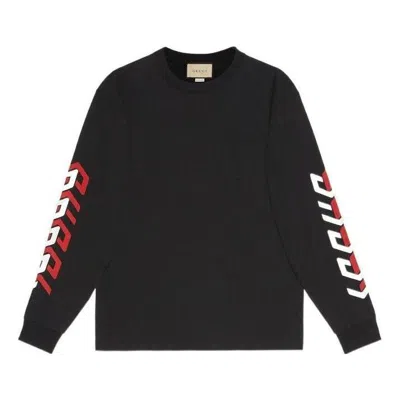 Gucci Cotton T-shirt With  Mirror Print 'black'