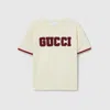Gucci Cotton T-shirt With Patch In Neutral