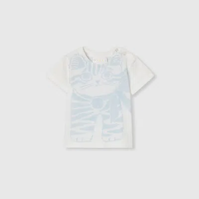 Gucci Babies' Cotton T-shirt With Print In White