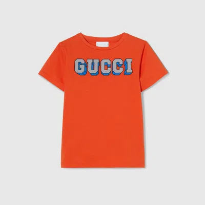 GUCCI KINDER-T-SHIRT AUS BAUMWOLLE MIT PRINT