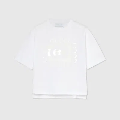 Gucci Kids' Cotton T-shirt With Print In White