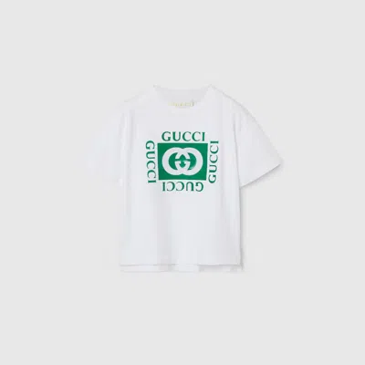 Gucci Babies' Cotton T-shirt With Print In White