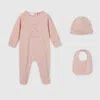 Gucci Cotton Three-piece Gift Set In Pink