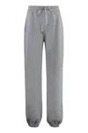 Gucci Grey Jogger Pants With Drawstring In Cotton Woman