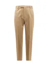 Gucci Cotton Trouser With Web Band Detail In Neutral