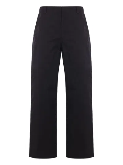 Gucci Cotton Trousers In Black