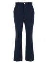Gucci Pantalone In Cotone Blu Navy Donna In Blue
