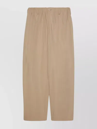 GUCCI COTTON TROUSERS WITH BELT LOOPS AND ELASTICATED WAISTBAND