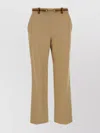 Gucci Cotton Trousers With Front Pleats And Belt Loops