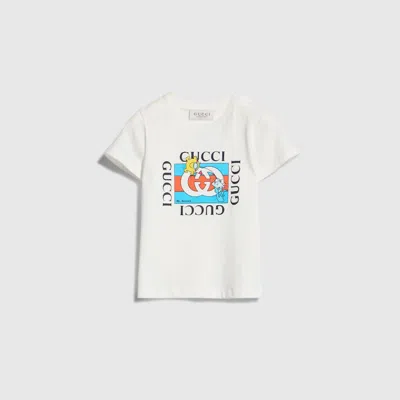Gucci Babies' Cotton T-shirt With Print In White