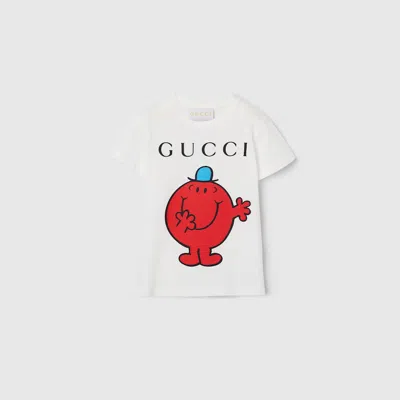 Gucci Babies' Cotton T-shirt With Prints In White