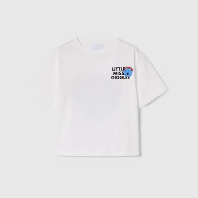 Gucci Kids' Cotton T-shirt With Prints In White