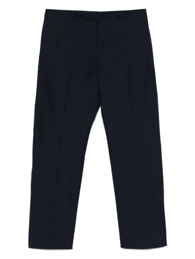 Gucci Cotton Twill Chinos In Blue