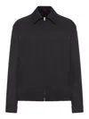 Gucci Twill Jacket With Web Detail In Black
