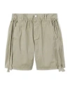 Gucci Cotton Twill Shorts With Tie Sides