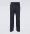 Gucci Cotton Twill Straight Pants In Blue