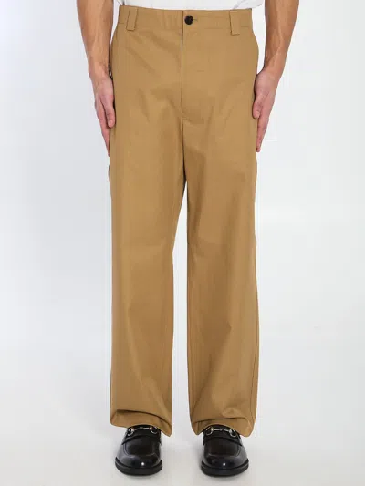GUCCI GUCCI COTTON TWILL TROUSERS