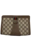 Gucci Cotton Vintage Cloth Clutch Bag (authentic Pre-loved)