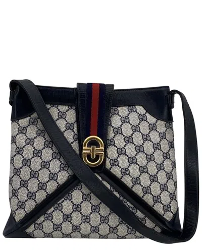 Gucci Cotton Vintage Cloth Shoulder Bag (authentic Pre-loved)