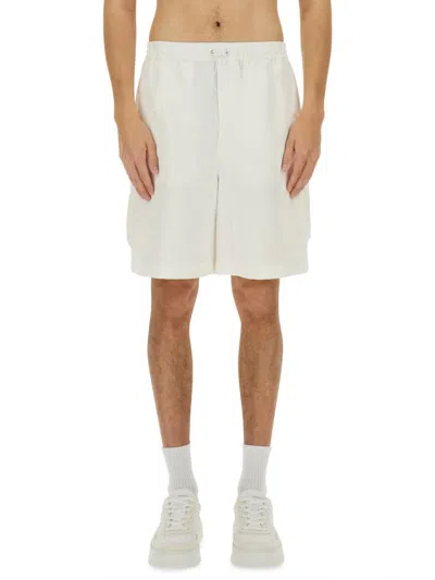 Gucci Cotton "web" Shorts In White