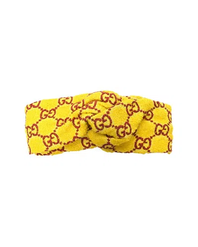 Gucci Cotton Wool Headband (authentic Pre-loved) In Yellow