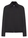 Gucci Twill Jacket With Web Detail In Black