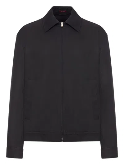 Gucci Cotton Zipped Jacket In Black
