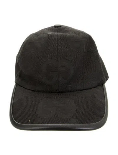 Pre-owned Gucci Cotton-blend Baseball Cap In Black