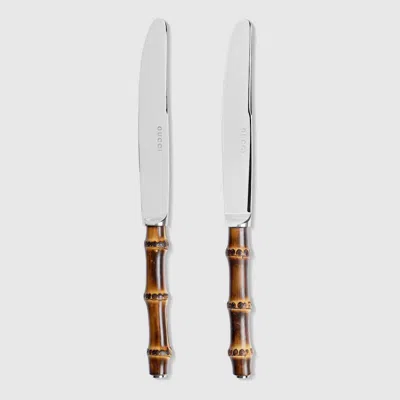 Gucci Couteau Bamboo In Brown
