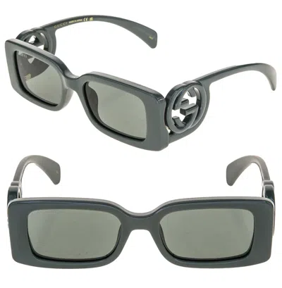 Pre-owned Gucci Couture 1325 Gray Gg Logo 003 Narrow Fashion Rectangle Sunglasses Gg1325s