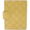 GUCCI GUCCI COUVERTURE AGENDA YELLOW LEATHER WALLET  (PRE-OWNED)