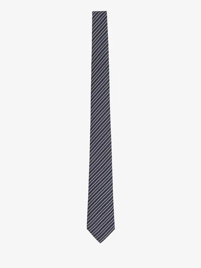 Gucci Diagonal Striped Tie In Black