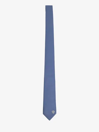 Gucci Tie With  Crest In Blue