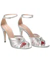GUCCI GUCCI CRAWFORD METALLIC LEATHER SANDAL (AUTHENTIC PRE-OWNED)