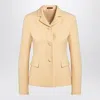 Gucci Cream Coloured Crêpe Jacket In Neutral