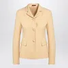 Gucci Wool Crêpe Jacket In Yellow