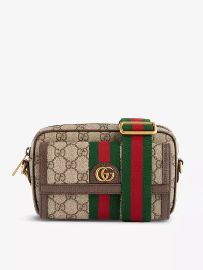 Gucci Cream Ophidia Gg Canvas Cross-body Bag