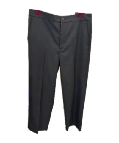 Gucci Creased Casual Pants In Black