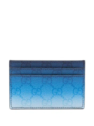 Gucci Credit Card Case In Blue