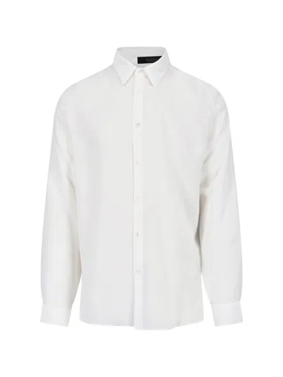 Gucci Crepe De Chine Silk Shirt In White