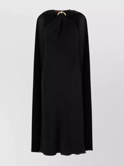GUCCI CREPE DRESS CAPE DESIGN