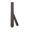 Gucci Crepe-effect Silk Blend Tie In Gray