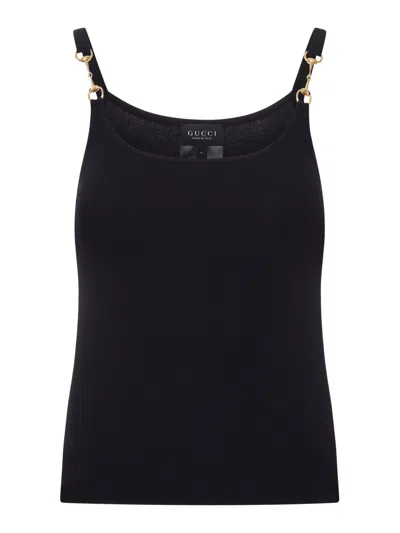 Gucci Black Top With Golden Straps