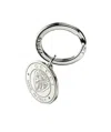 Gucci Crest Keyring In Silver