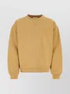 Gucci Camel-coloured Cotton Sweatshirt With Web Ribbon