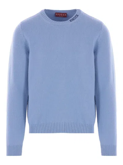 GUCCI CREW-NECK EMBROIDERED SWEATER