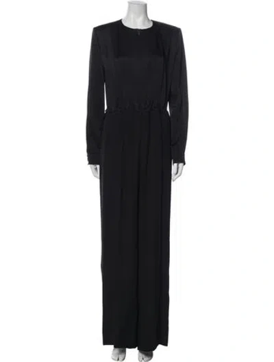 Pre-owned Gucci Crew Neck Jumpsuit In Black