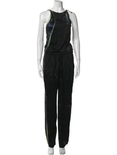 Pre-owned Gucci Crew Neck Jumpsuit In Black