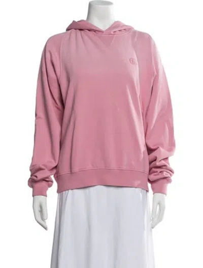 Pre-owned Gucci Crew Neck Long Sleeve Hoodie W/ Tags In Pink
